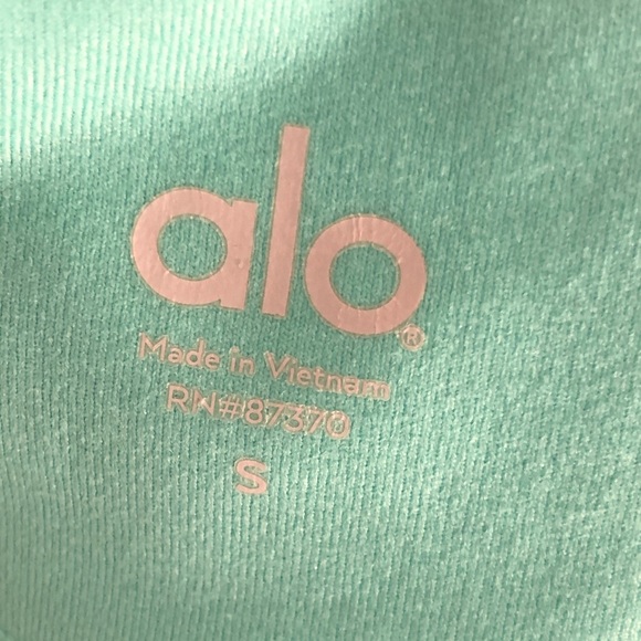 ALO YOGA GODDESS LEGGING | AGAVE/STORMY HEATHER S - Picture 11 of 11